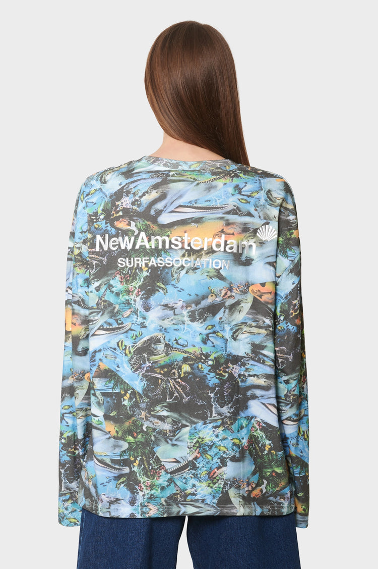 damskie#@Longsleeve DOLPHIN printowy