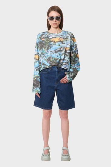 damskie#@Longsleeve DOLPHIN printowy