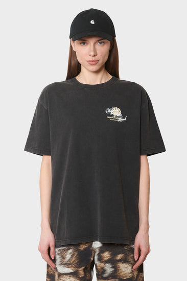 damskie#@Koszulka WELCOME TO PALMBEACH czarna