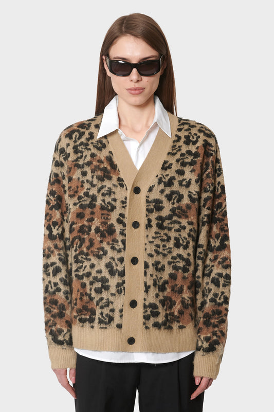 damskie#@Sweter HIBISCUS CARDIGAN printowy