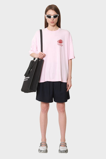 damskie#@Koszulka CORPORATE LOGO różowa