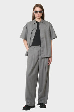 Koszula WIJK SHIRT WOOL szara