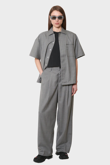 damskie#@Koszula WIJK SHIRT WOOL szara