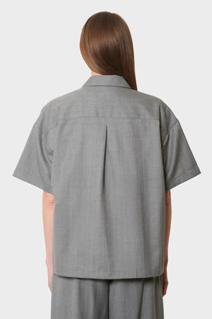 damskie#@Koszula WIJK SHIRT WOOL szara
