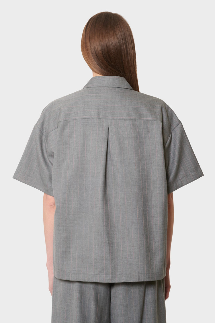 damskie#@Koszula WIJK SHIRT WOOL szara