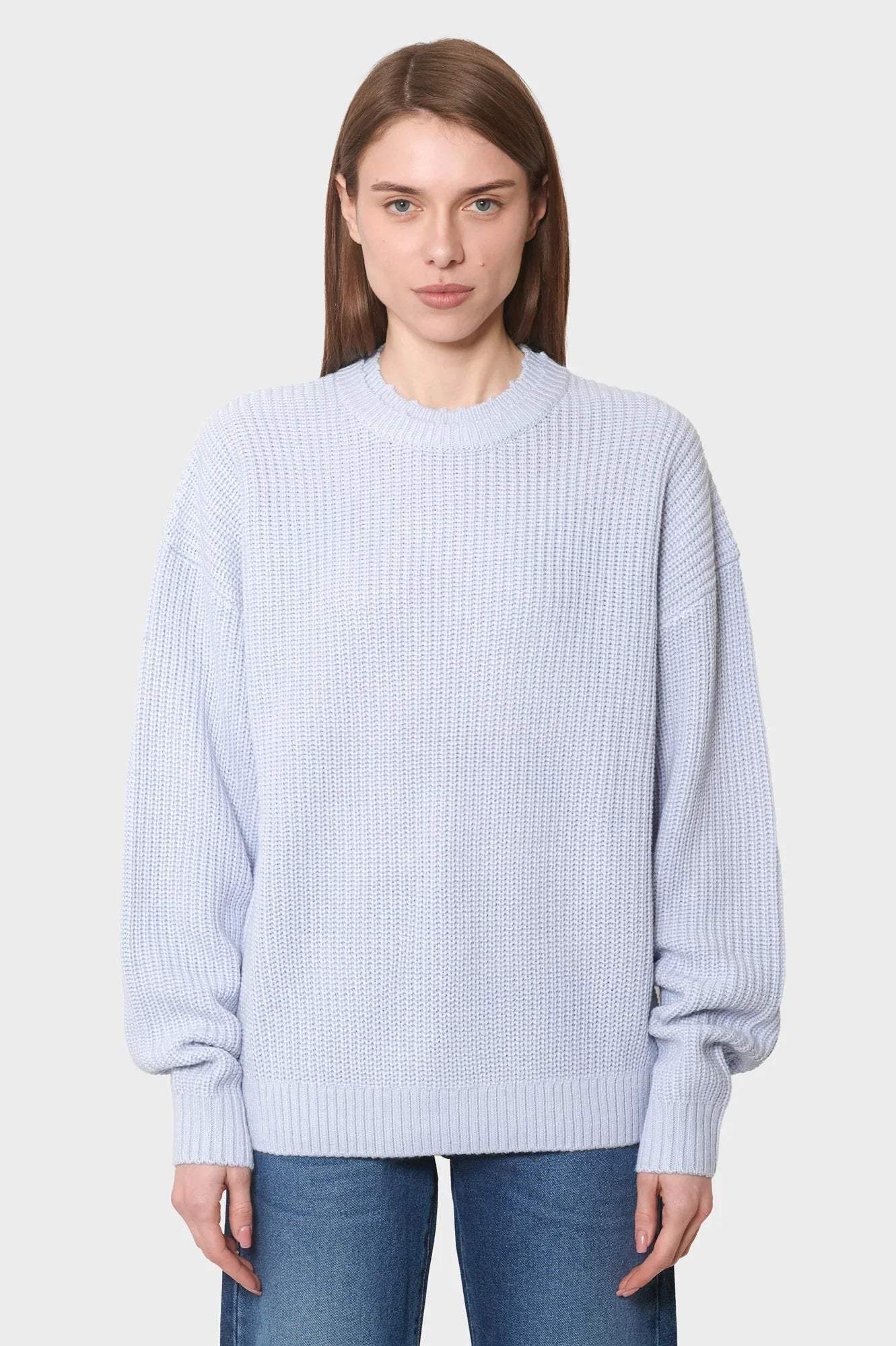 damskie#@Sweter BIG LOGO CREWNECK niebieski