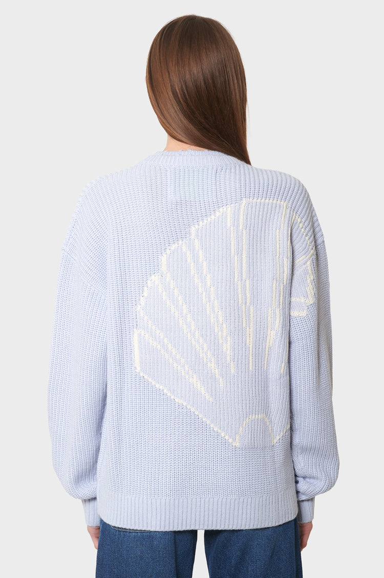 damskie#@Sweter BIG LOGO CREWNECK niebieski