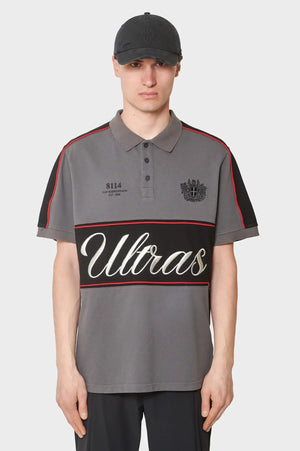 meskie#@Koszulka LOGO POLO TEE szara