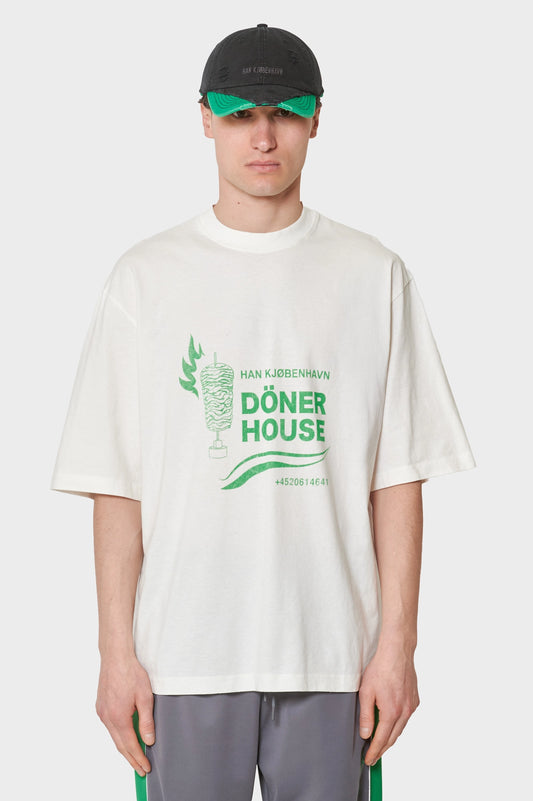 Koszulka DÖNER HOUSE OVERSIZED TEE biała