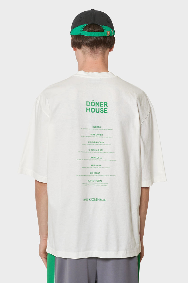 Koszulka DÖNER HOUSE OVERSIZED TEE biała
