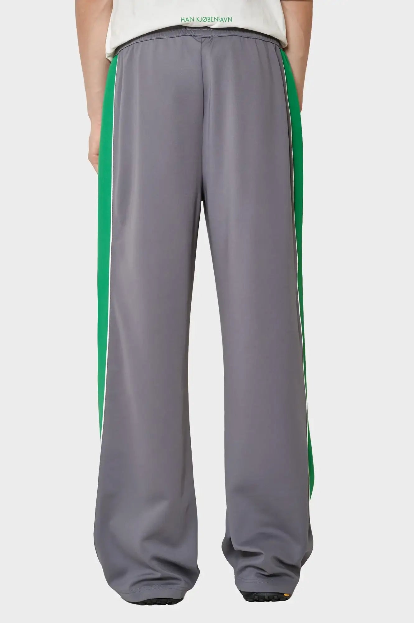 meskie#@Spodnie TRAINING TRACK TROUSERS szaro-zielone