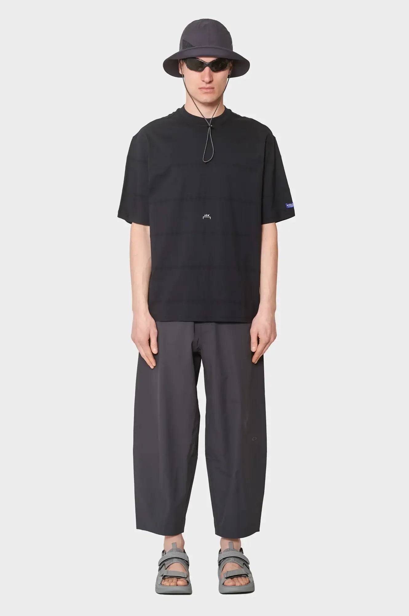 meskie#@Koszulka STRIPED T-SHIRT czarna