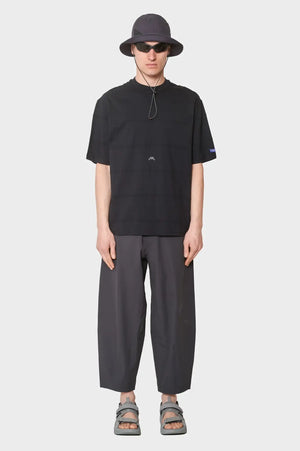 meskie#@Koszulka STRIPED T-SHIRT czarna