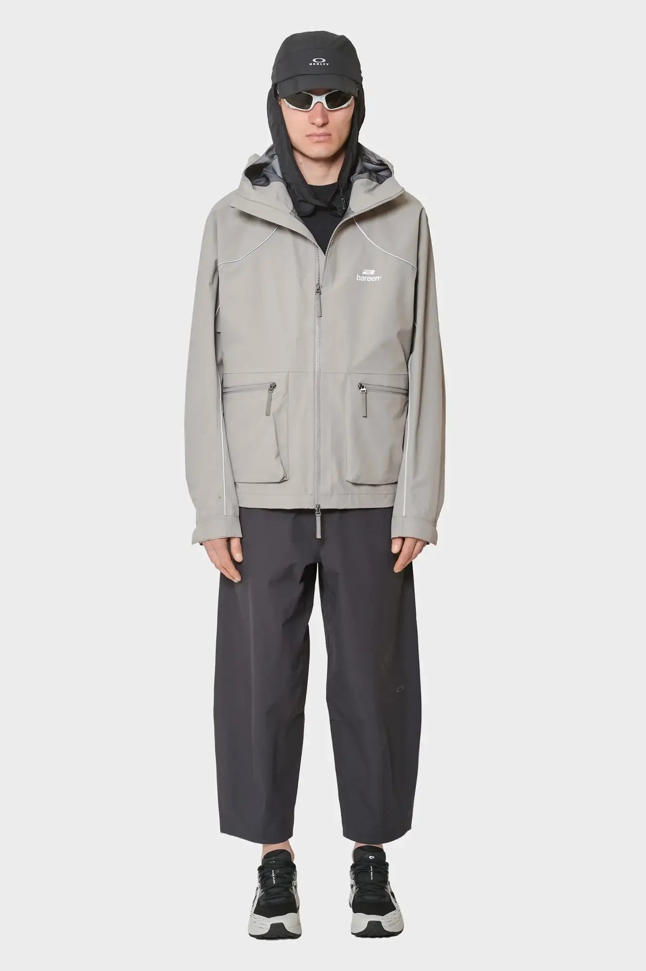 meskie#@Kurtka RAIN JACKET szara