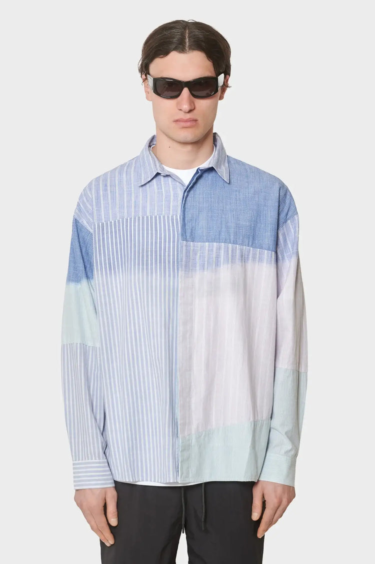 meskie#@Koszula FADE OUT STRIPE SHIRT niebieska