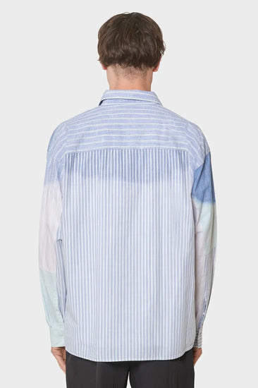 meskie#@Koszula FADE OUT STRIPE SHIRT niebieska