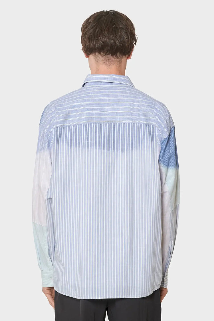 meskie#@Koszula FADE OUT STRIPE SHIRT niebieska