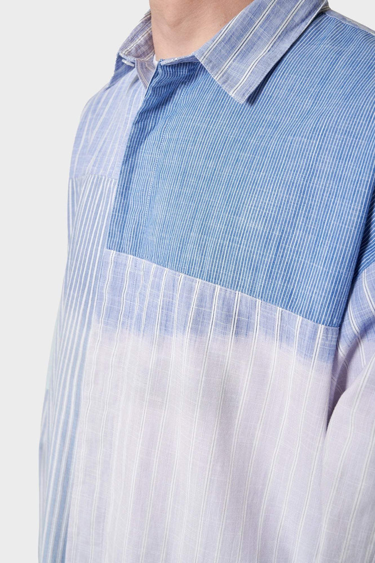 Shirt FADE OUT STRIPE blue