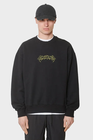 meskie#@Bluza LOVE CORP OVERSIZED CREWNECK czarna