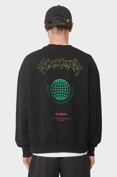 Bluza LOVE CORP OVERSIZED CREWNECK czarna