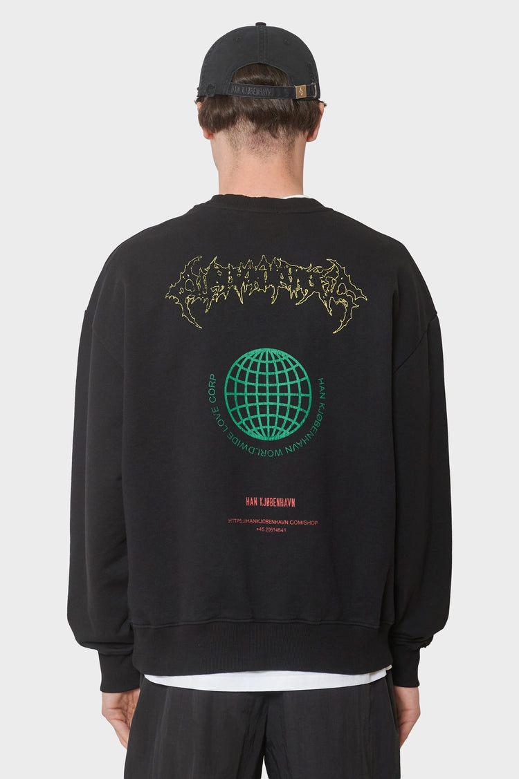 Bluza LOVE CORP OVERSIZED CREWNECK czarna