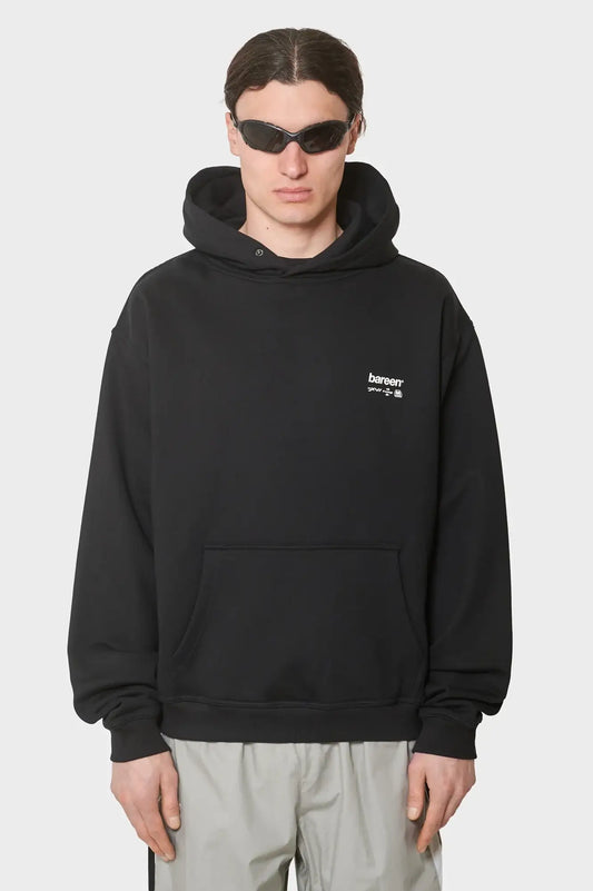 meskie#@Bluza OVERSIZED HOODIE - HORSEPOWER czarna
