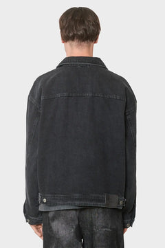Kurtka OVERSIZED DENIM JACKET czarna