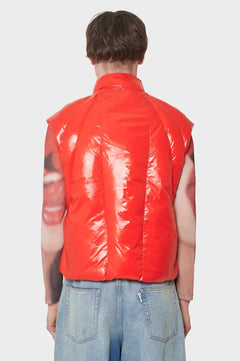 Kamizelka RETRO PADDED VEST czerwona