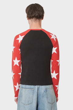 Longsleeve Seeing Stars czerwono-czarny