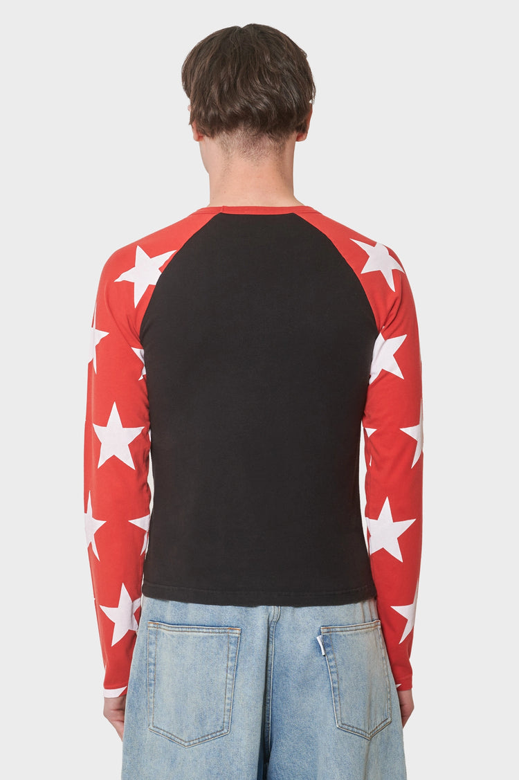 Longsleeve Seeing Stars czerwono-czarny