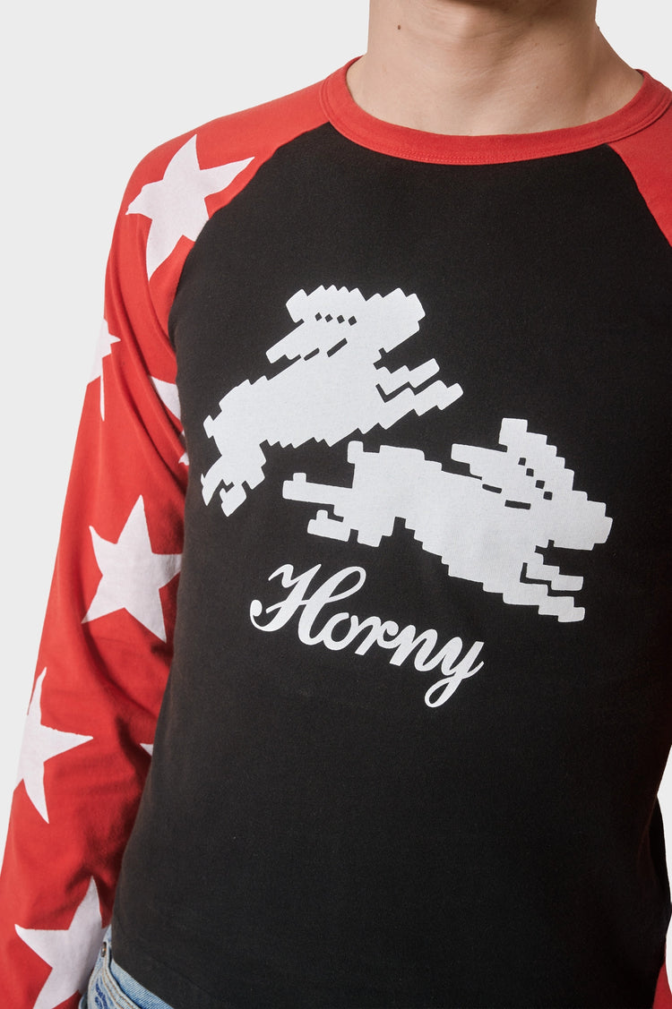 Longsleeve Seeing Stars czerwono-czarny