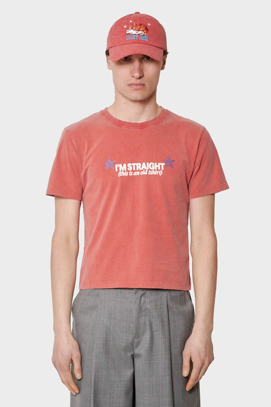 Koszulka Straight Up Gay czerwona