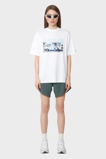 damskie#@Koszulka HEATWAVE T-SHIRT biała