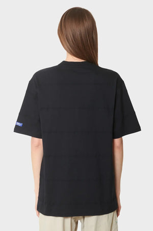 damskie#@Koszulka STRIPED T-SHIRT czarna
