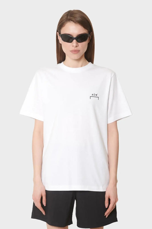 damskie#@Koszulka FOLLET LOGO T-SHIRT biała