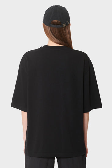 damskie#@Koszulka SUN GLOW OVERSIZED TEE wyprawano-czarna