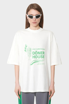 Koszulka DÖNER HOUSE OVERSIZED TEE biała