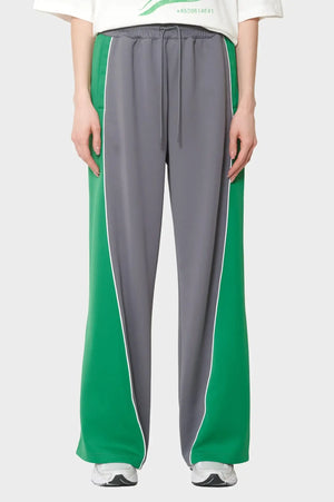 damskie#@Spodnie TRAINING TRACK TROUSERS szaro-zielone
