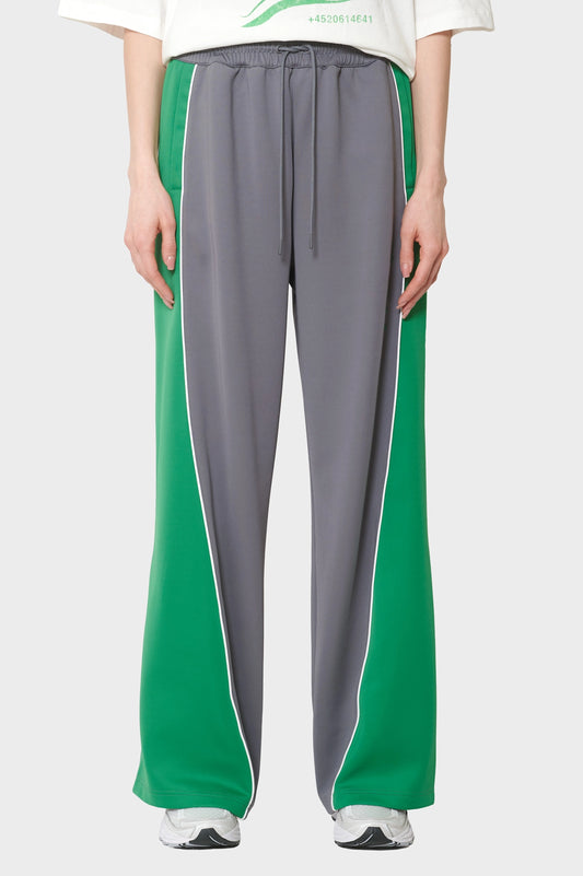 damskie#@Spodnie TRAINING TRACK TROUSERS szaro-zielone