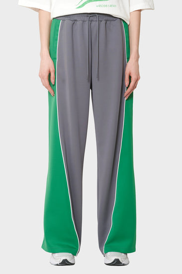 damskie#@Spodnie TRAINING TRACK TROUSERS szaro-zielone