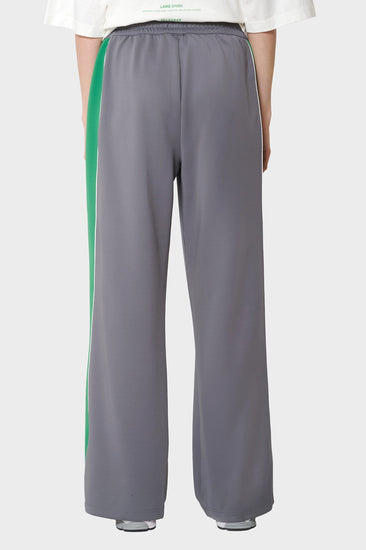 damskie#@Spodnie TRAINING TRACK TROUSERS szaro-zielone