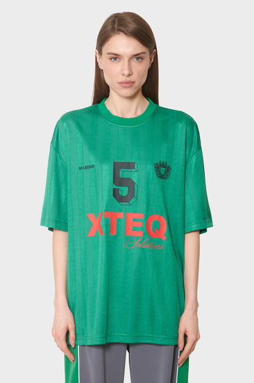 damskie#@Koszulka PRINTED FOOTBALL TEE zielona