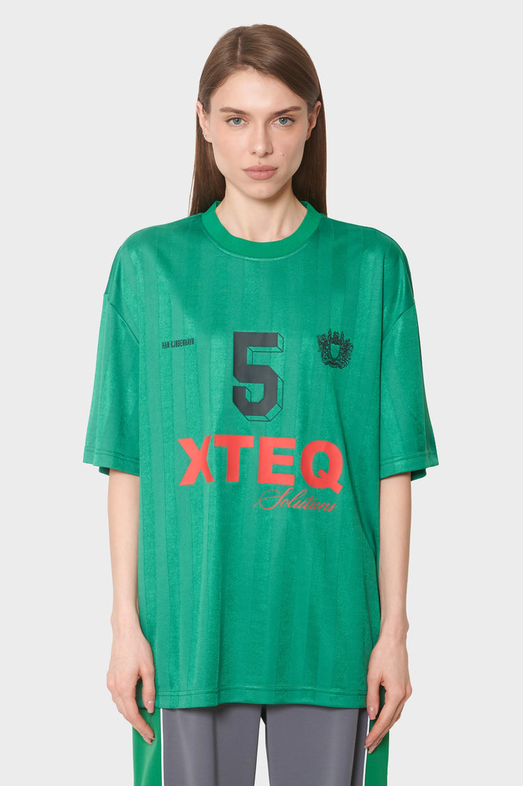 damskie#@Koszulka PRINTED FOOTBALL TEE zielona