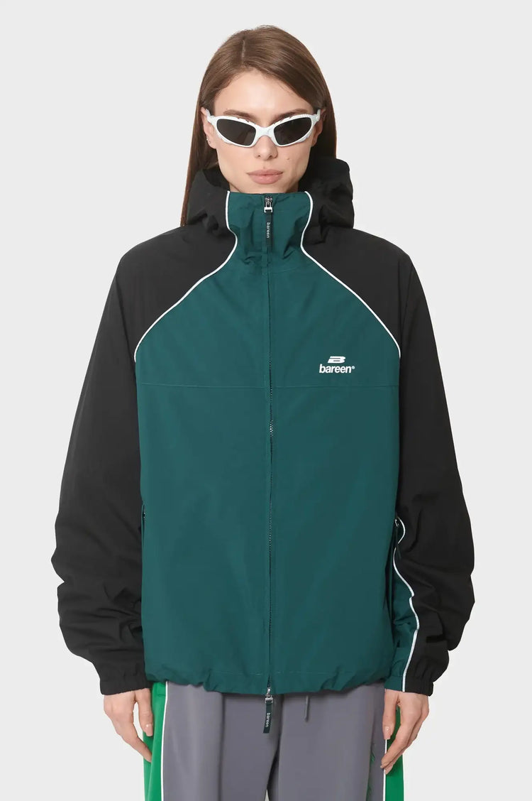 damskie#@Kurtka WINDBREAKER ciemno-zielona