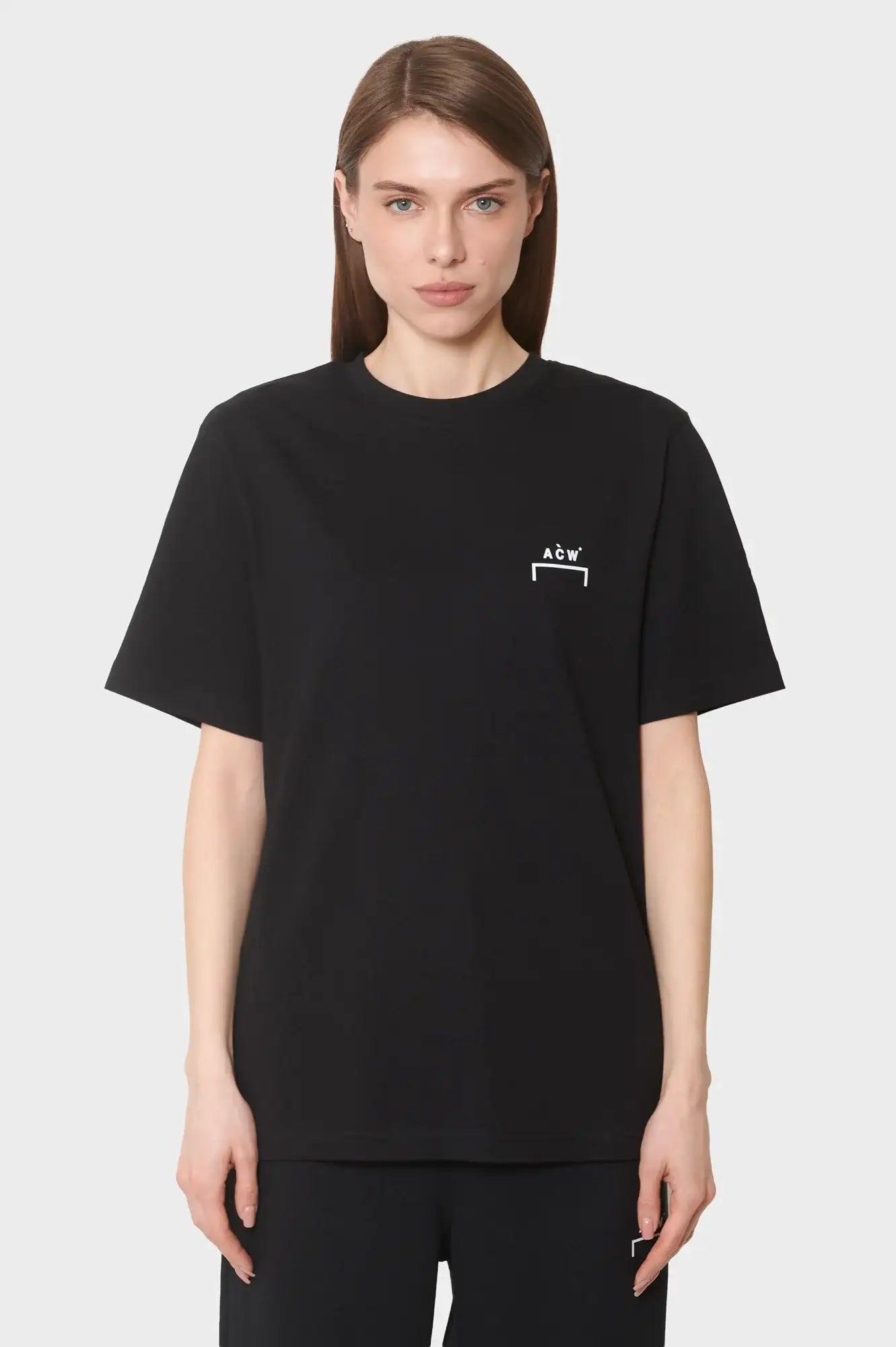 damskie#@Koszulka FOLLET LOGO T-SHIRT czarna