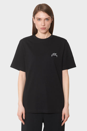damskie#@Koszulka FOLLET LOGO T-SHIRT czarna