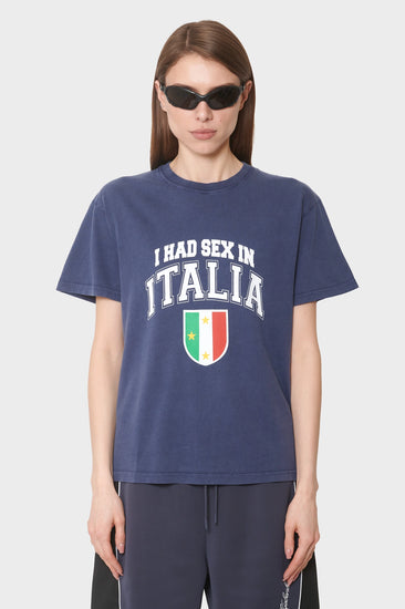 damskie#@Koszulka Ciao Bella granatowa