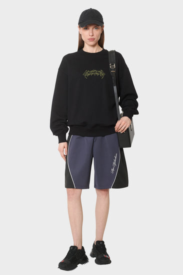 damskie#@Bluza LOVE CORP OVERSIZED CREWNECK czarna