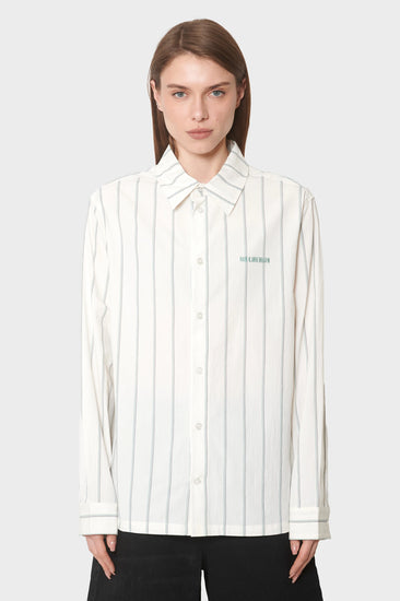 damskie#@Koszula RETRO STRIPED SHIRT biała