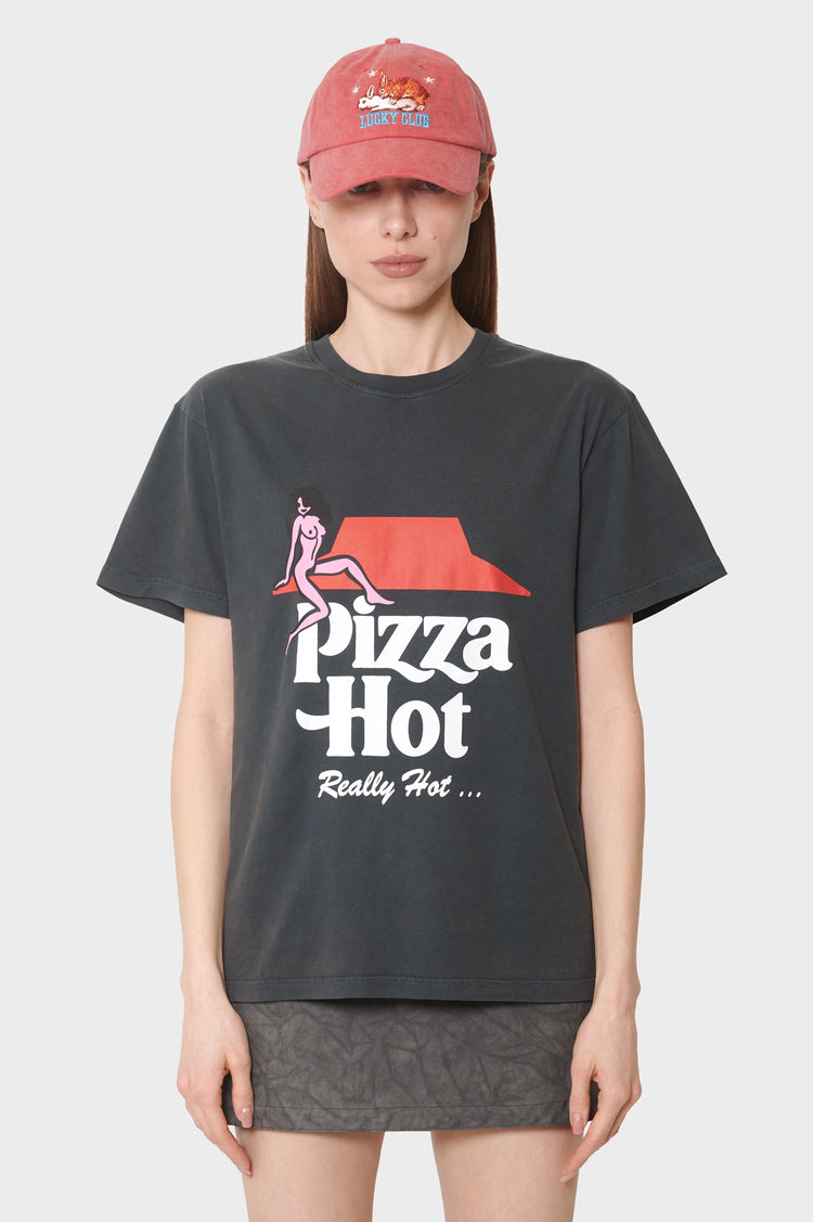 damskie#@Koszulka Pizza Hot czarna